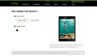 Pre-order a Nexus 9 From HTC, Ships October 31