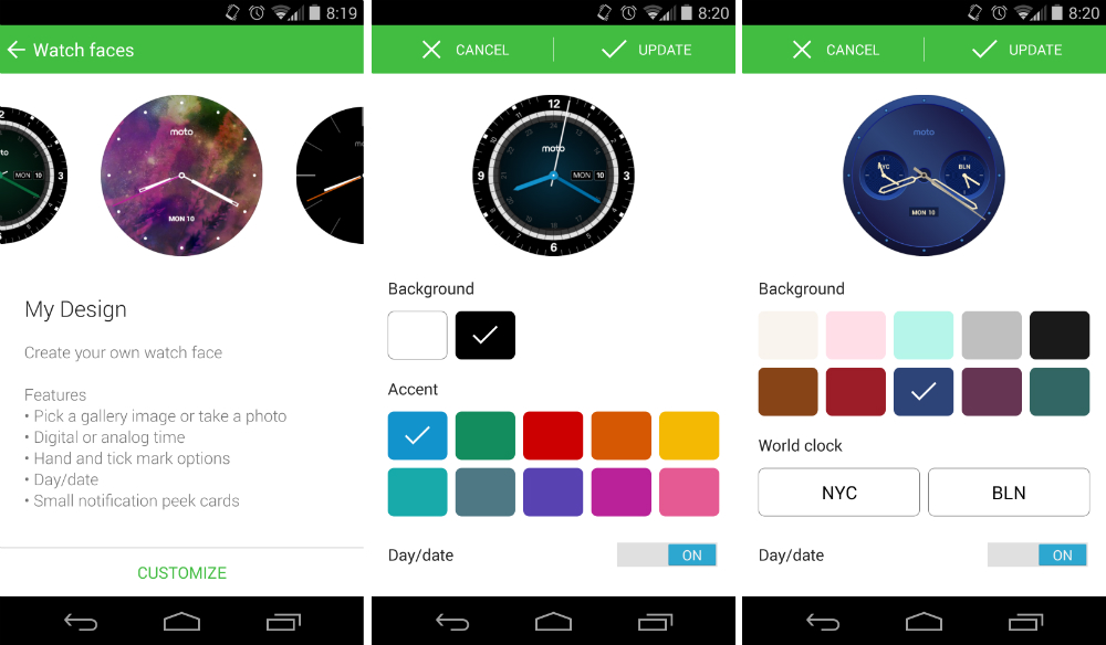 Moto Connect Update Brings Additional Watch Faces for Moto 360