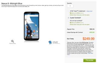 Nexus 6 Now Available for Pre-Order at AT&T