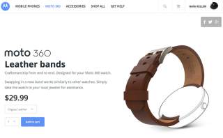 Moto 360 Individual Leather and Metal Bands Now Available