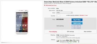 Deal:  Moto X (1st Gen) for $199 Without a Contract at eBay