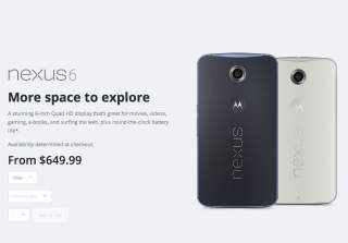 Nexus 6 Now Available From Motorola