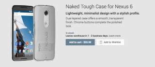 Nexus 6 Naked Tough Case Now Available on Google Play for $35