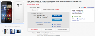 Deal: Refurbished Galaxy Tab S 10.5 for $334, Moto X Developer Edition (1st Gen) for $229 on eBay