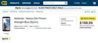 Sprint Nexus 6 Now Available From Best Buy for $199 on Contract
