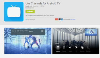 Live Channels App for Android TV Live on Google Play, Not Quite Ready for Consumption