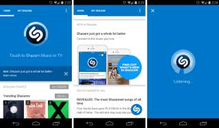 Shazam App Updated on Google Play With Material Design Interface