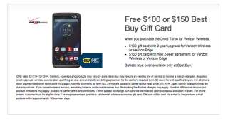 Deal:  Buy a DROID Turbo From Best Buy, Get $100 or $150 Gift Card