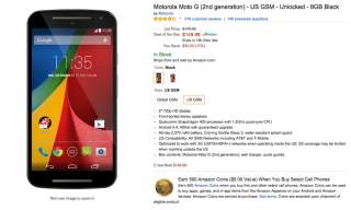 Deal:  Moto G (2nd Gen) Just $149 at Amazon