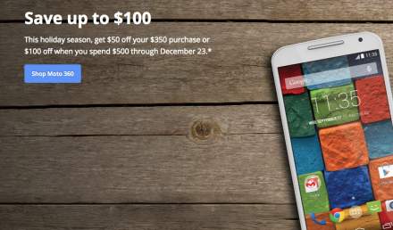 Deal: Motorola Offering $50 Off $350 Purchases, $100 Off $500