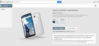 Nexus 6 Currently In-Stock on Google Play (32GB Blue or White, 64GB Blue) (Updated)