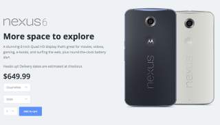 Nexus 6 32GB in Blue or White In-Stock at Motorola’s Store