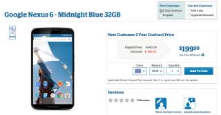 Nexus 6 in Blue or White (32GB or 64GB) Available to Order From US Cellular