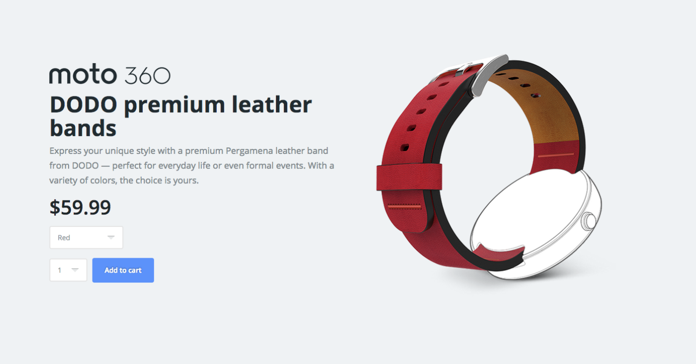 New DODO Leather Watch Band Options for Moto 360 Available for $60, Four Colors to Choose From