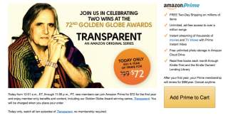 Deal:  Amazon Prime Membership is Just $72 Today Only