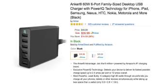 Sweet Deal: Buy an Anker 60W 6-Port Charger for $35, Get a 5,200mAh Portable Power Pack Free