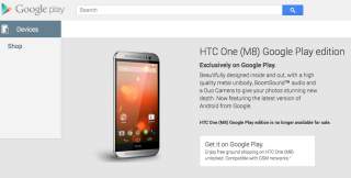 Goodbye, GPE:  HTC One (M8) Google Play Edition No Longer For Sale