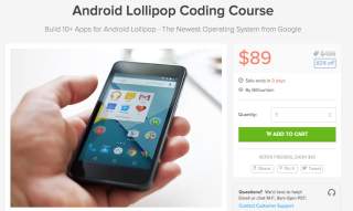 Deal:  Android 5.0 “Lollipop” Coding Course for $89