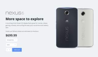 Nexus 6 in Midnight Blue With 64GB Back In-Stock at Motorola