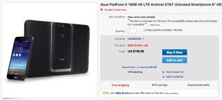 Deal:  Unlocked ASUS Padfone X With Tablet Dock for $199 (Updated)