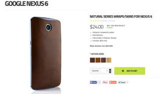 Slickwraps Released Horween Leather and Bamboo Skins for the Nexus 6