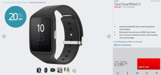 Deal:  Sony Smartwatch 3 Slashed to $199 at Verizon ($50 Off)