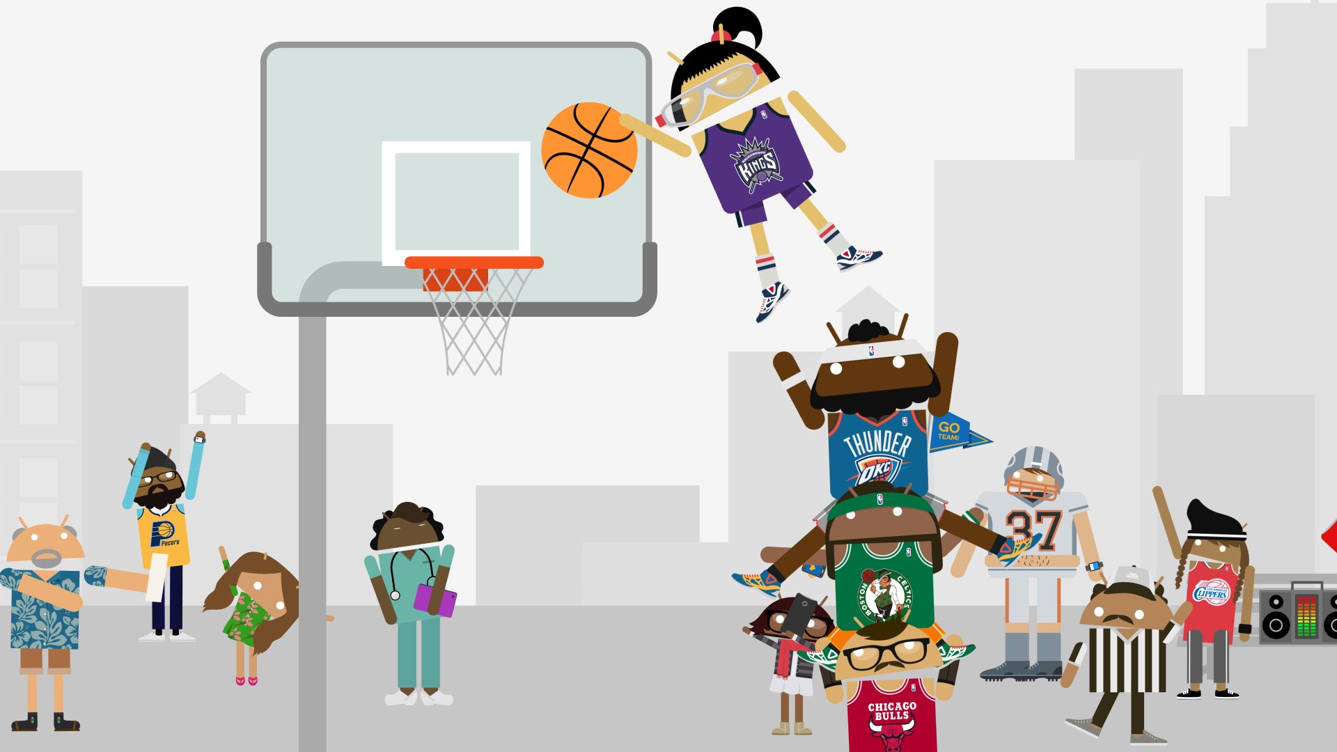 The Android Dunk-A-Thon