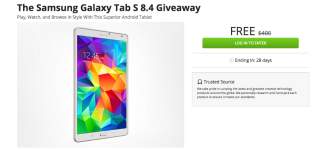 Giveaway: Win a Galaxy Tab S 8.4 Through the DL Deals Store