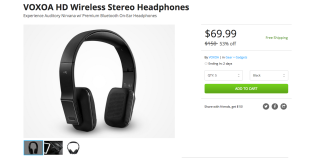Deal: VOXOA HD Wireless Stereo Headphones for $70