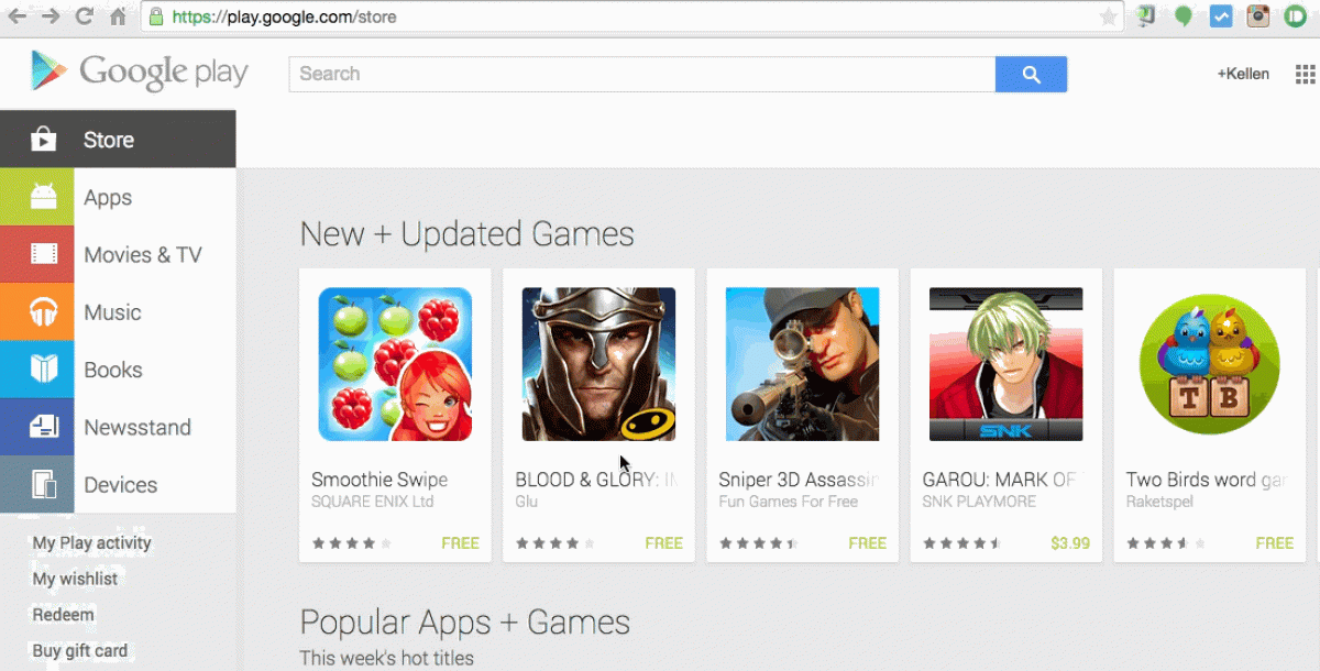 Первый google play