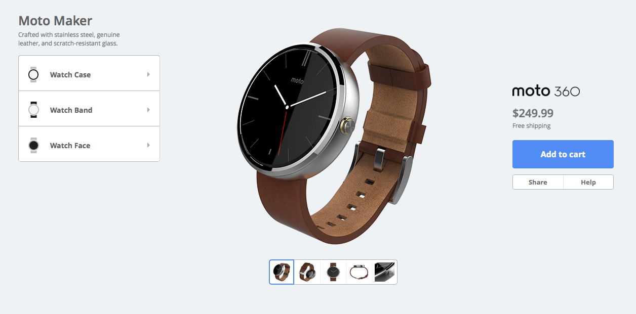 Moto Maker para Moto 360 ya está  disponible