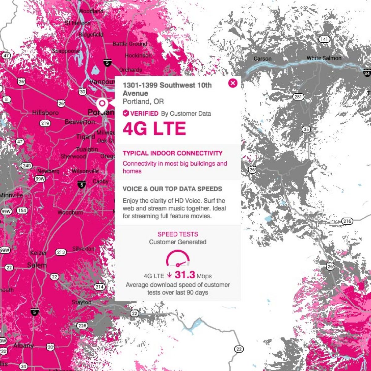 T Mobile Coverage Map