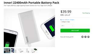 Deal: Innori 22400mAh Portable Battery Pack for $40, Free Shipping