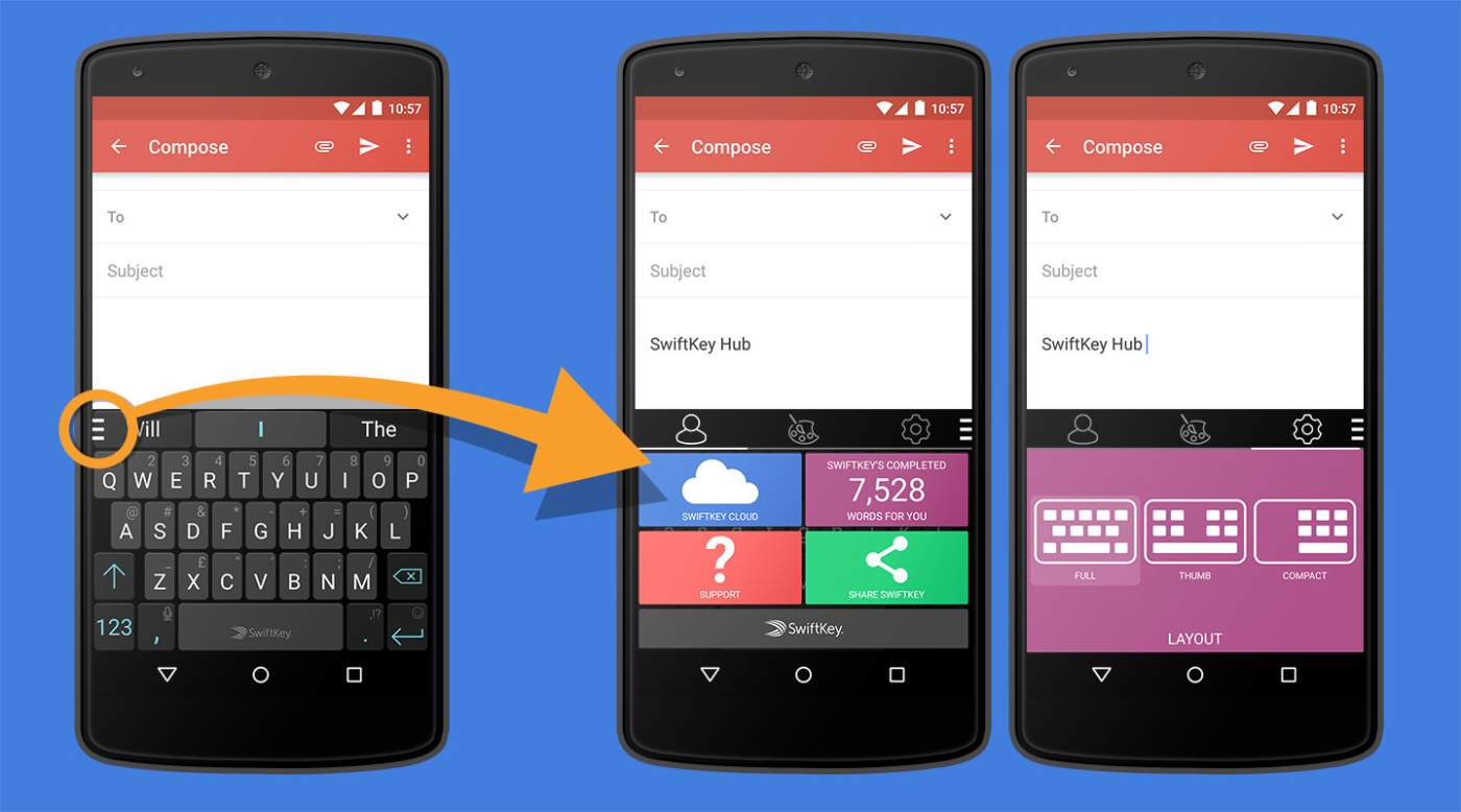 Swiftkey Introduces “Swiftkey Hub” for Quick Settings Changes, Adds Dashlane Support for Password Filling