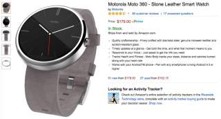Deal:  Moto 360 Drops to $179 at Amazon, Best Buy