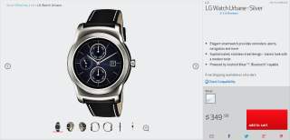 LG Watch Urbane Now Available From Verizon and AT&T for $349 in Silver