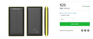 Deal:  ZeroLemon’s SolarJuice 10,000mAh Battery Pack is Just $26
