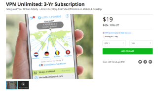 Deal: Final Reminder to Purchase a 3-Year Subscription to VPN Unlimited for Just $19
