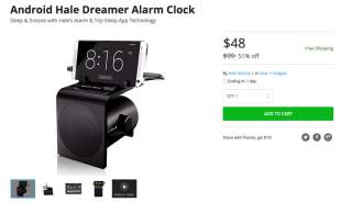 Deal: Android Hale Dreamer Alarm Clock for $48, 50% Off Retail