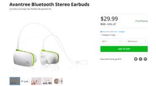 Deal: Avantree Bluetooth Stereo Earbuds for $30, Extra 10% Off With Coupon Code