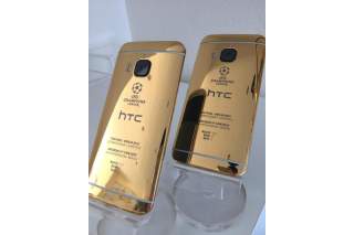 HTC Shows Off 24ct Gold One M9 to Celebrate Soccer Championship