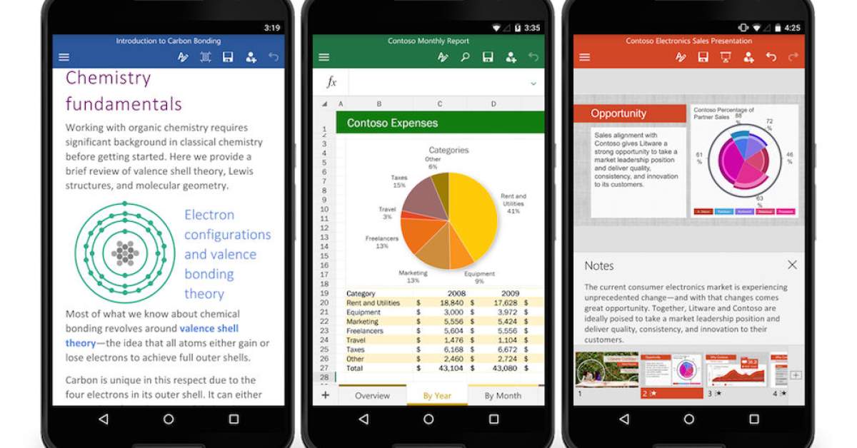 Microsoft Launches Office Suite of Apps to Google Play for All to Download