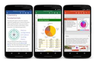 Microsoft Launches Office Suite of Apps to Google Play for All to Download