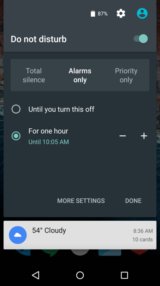 Android M Feature Do Not Disturb Mode Returns With Automatic Rules