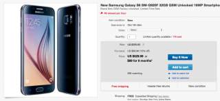 Deal:  Unlocked Galaxy S6 is Just $529 Today at eBay