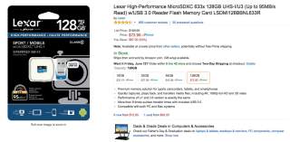 Deal:  128GB Lexar MicroSD Card With USB 3.0 Reader is Just $73