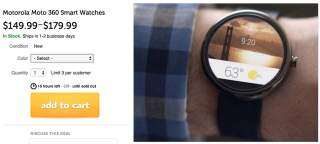 DEAL:  Moto 360 for as Little as $149 at Woot