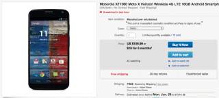 Deal:  Verizon Moto X (1st Gen) is Just $110 at eBay Today