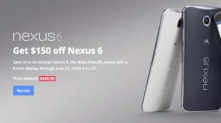 Deal:  Motorola Slashes Nexus 6 by $150 for Limited Time
