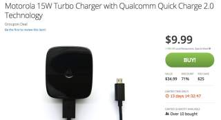 Awesome Deal:  Motorola Turbo Chargers for $9.99!